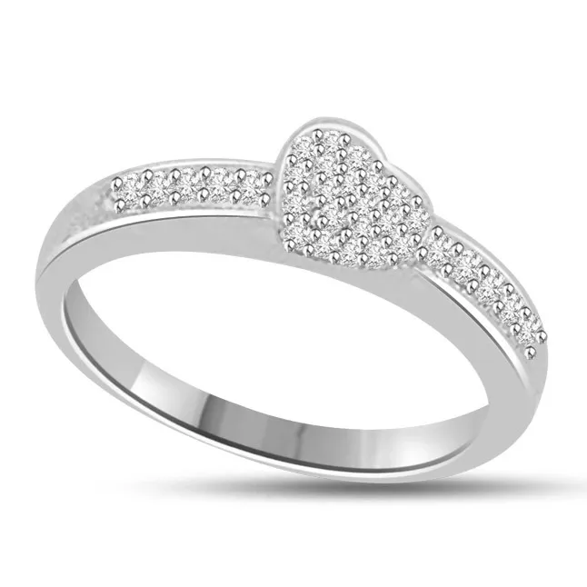 Symbol of Loyalty 0.30cts Real Diamond white Gold Ring (SDR1151)