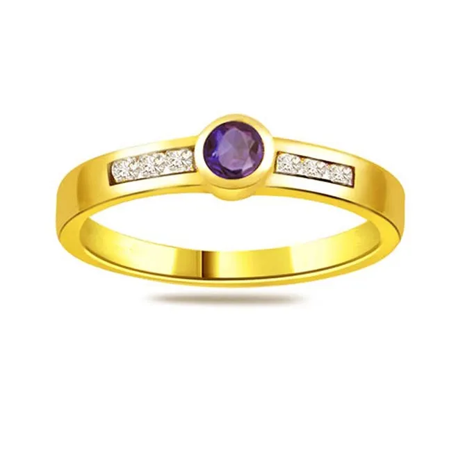 Real Diamond & Blue Sapphire Ring (SDR1186)