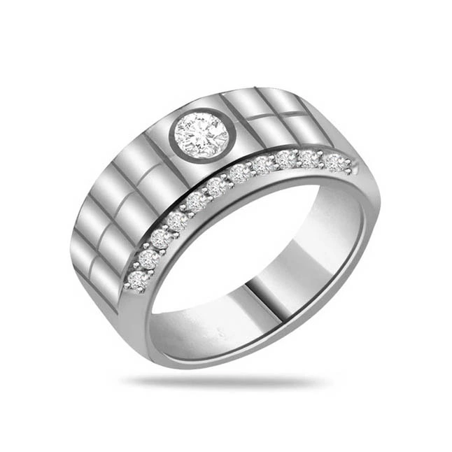 0.36ct Diamond 14kt White Gold rings SDR1233 -Designer