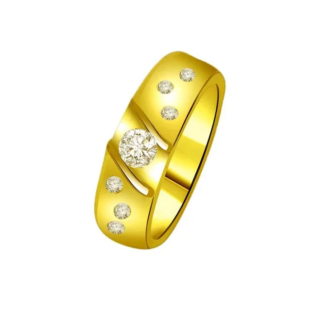 Classic Real Diamond 18kt Gold Ring (SDR1235)