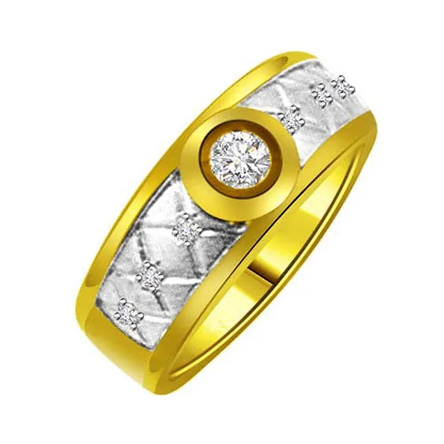 Trendy Real Diamond 18kt Gold Ring (SDR1238)