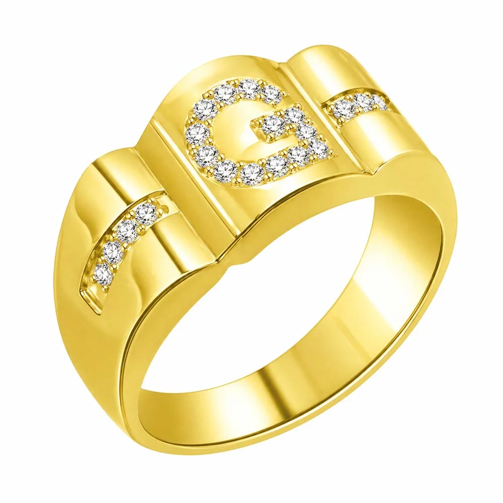 0.22cts Classy Yellow Gold Band with Fine Diamonds (SDR1378)