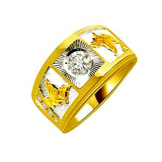 0.31cts Two Tone Gold Diamond Ring (SDR1384)