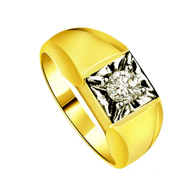 0.30cts Real Diamond Two Tone Solitaire Ring (SDR1433)