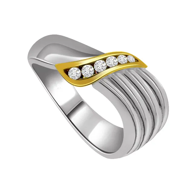 0.12cts White Yellow Gold Real Diamond Ring (SDR1631)