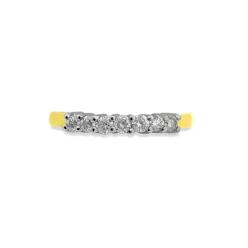 Whiff of Spring - Real Diamond Two Tone Half Eternity (SDR164)