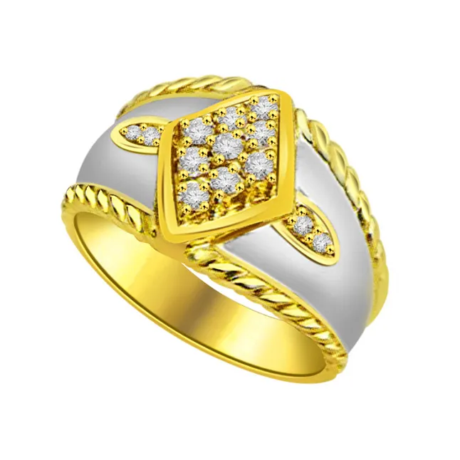 0.15cts White Yellow Gold Real Diamond Ring (SDR1645)