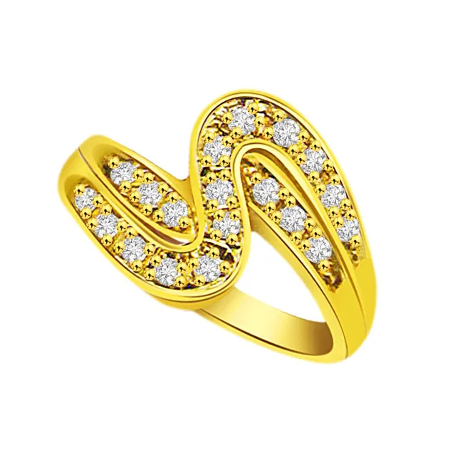 Trendy Real Diamond 18kt Ring (SDR1648)