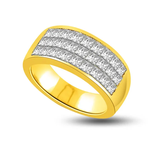 1.00cts Princess Diamond Ring in 18K Gold (SDR1677)