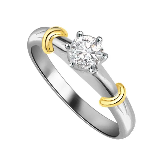 Tie Love Knot 1.00 ct Diamond Solitaire rings SDR216