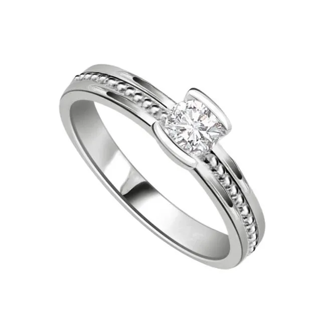 Soulmate Glittering Star 0.25cts Real Diamond Solitaire Ring (SDR218)