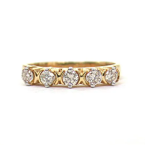 Knotty Chords Diamond 0.40 ct Eternity rings -Yellow Gold Eternity rings