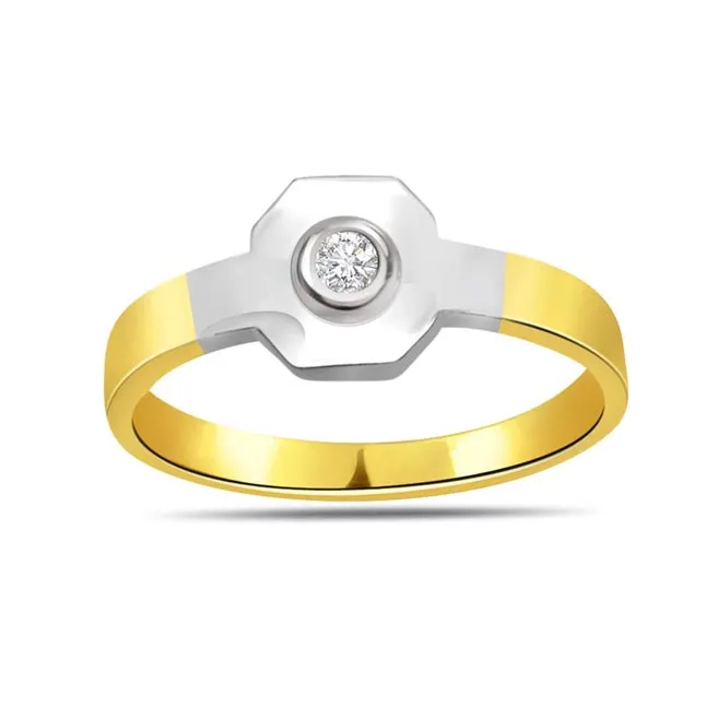 Metalic Delicacy 0.15 ct Diamond Solitaire rings