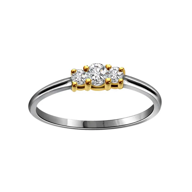 3 Star Love 0.20cts Real Diamond Ring (SDR257)