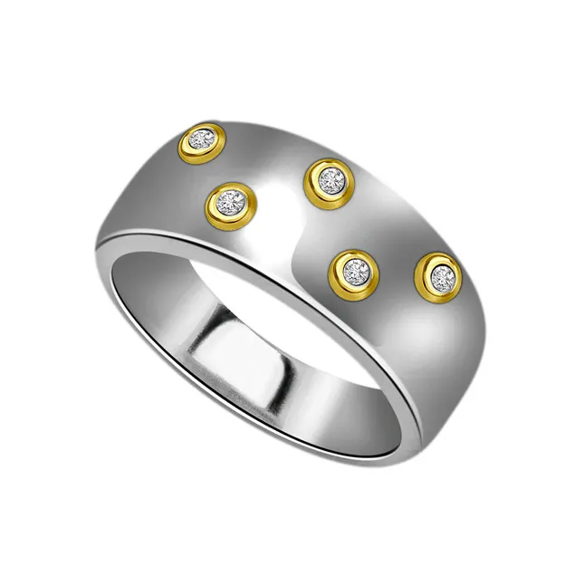 5 Star Goldy Diamond 0.15 Ct Gold Ring