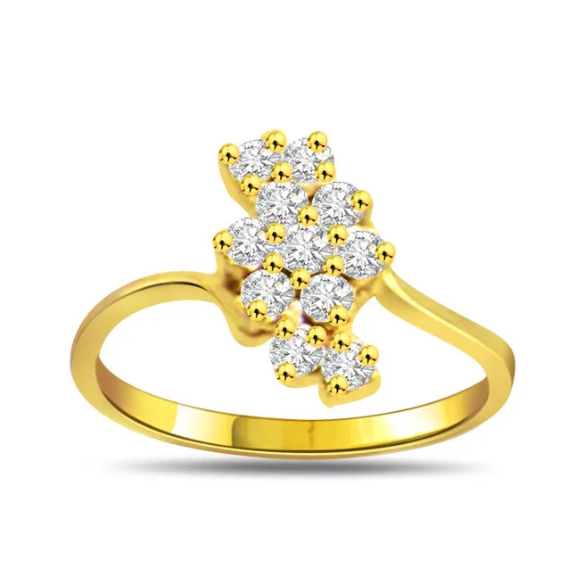 Bunch of Diamonds 0.55cts Real Diamond Classic Ring (SDR263)