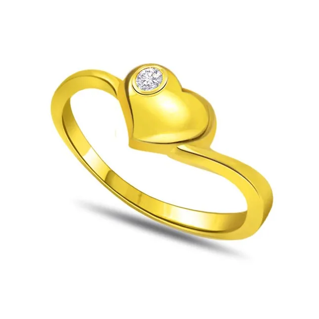 Your Love in My Heart Diamond Heart Shape Ring