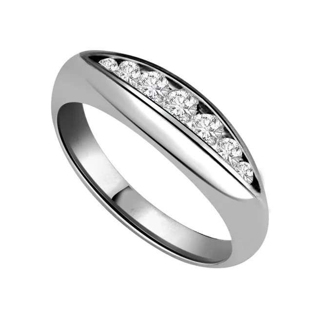 Aqua Magic Fine 0.50cts Real Diamond White Gold Ring (SDR275)