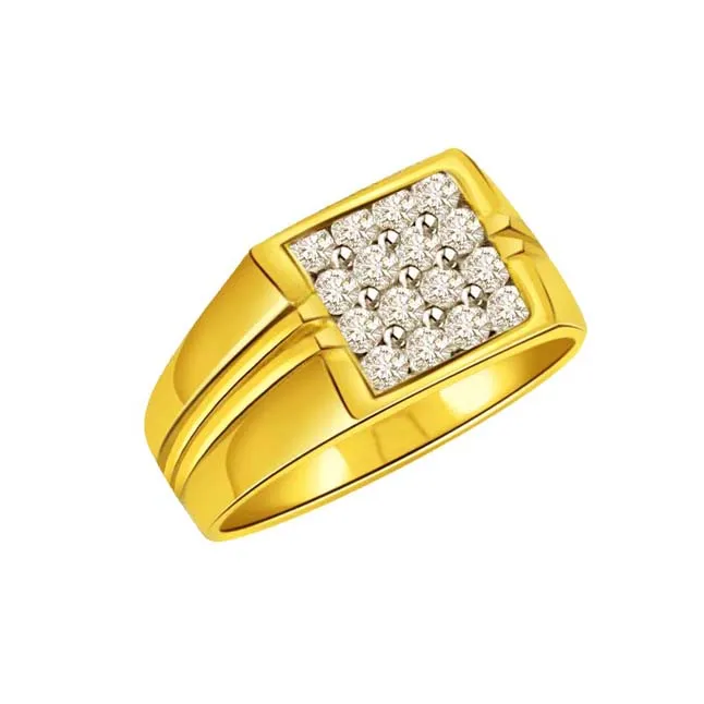 Real Diamond 0.48cts Men's Ring (SDR332)