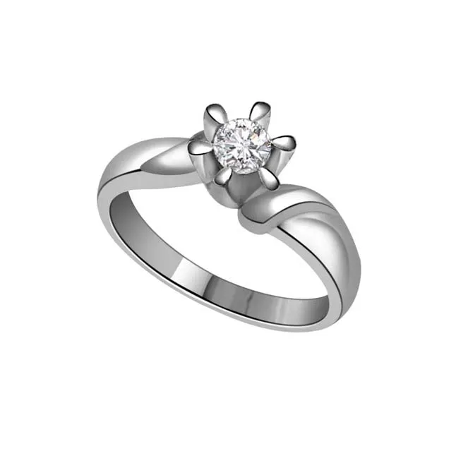 0.35cts Real Diamond Flower Shape Ring (SDR343)