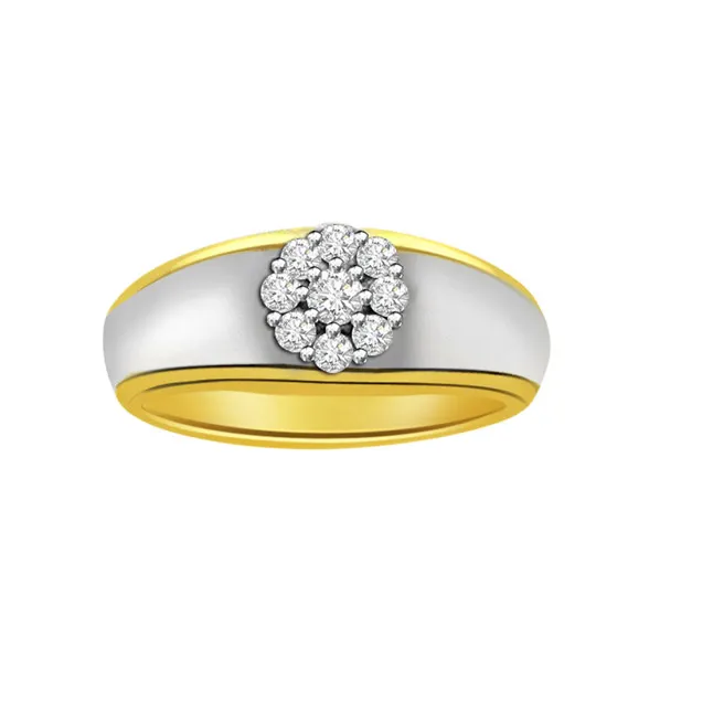 0.23cts Real Diamond Two Tone Ring (SDR400)