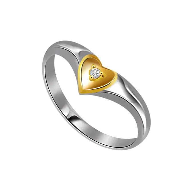 0.15 cts Diamond Heart Shape rings