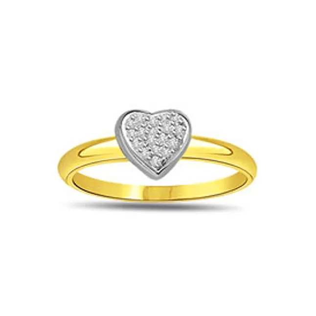 0.14cts Real Diamond Heart Shape Ring (SDR411)