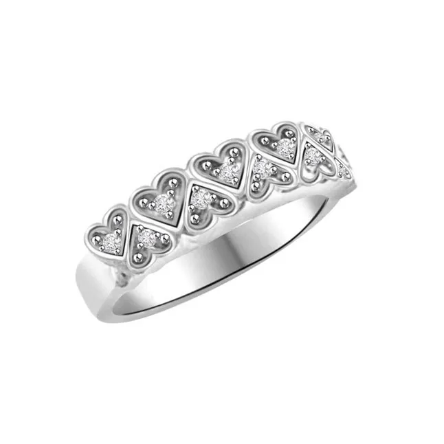 0.28cts Real Diamond Heart Shape Ring (SDR412)