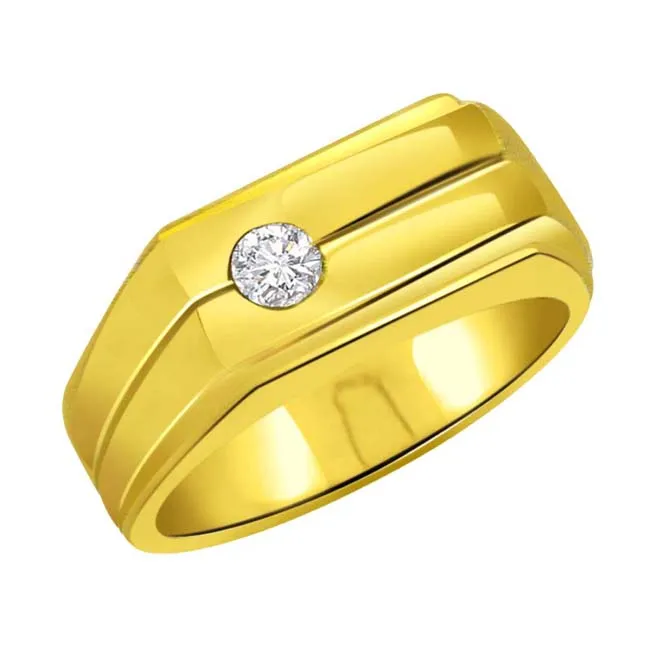 0.10cts Real Diamond 18kt Gold Men's Ring (SDR426)