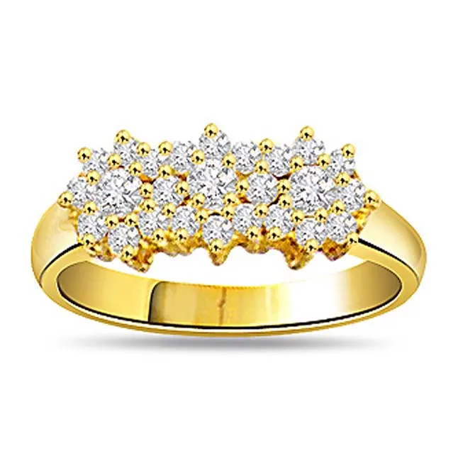 0.81cts Real Diamond 18kt Gold Fine Ring (SDR429)