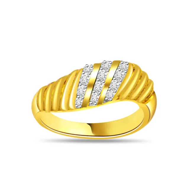 Designer Real Diamond Gold Ring (SDR456)
