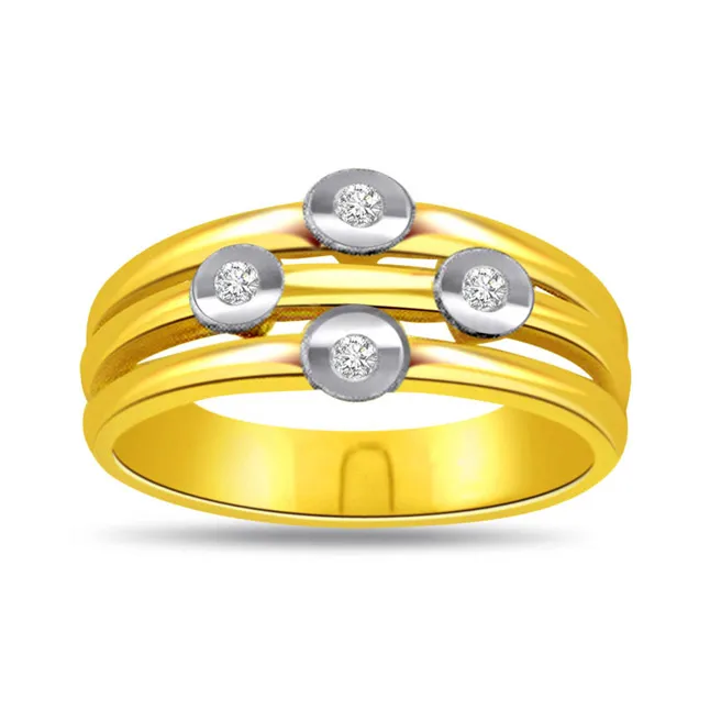 Designer Real Diamond Gold Ring (SDR466)