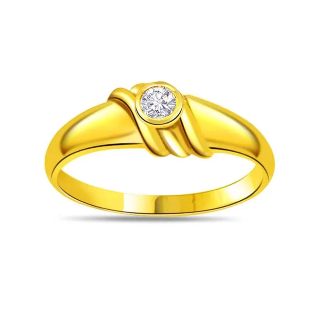Diamond Solitaire Gold rings SDR471