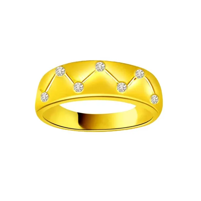 Designer Real Diamond Gold Ring (SDR474)