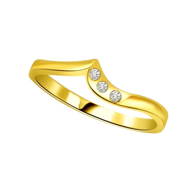 Designer Real Diamond Gold Ring (SDR476)