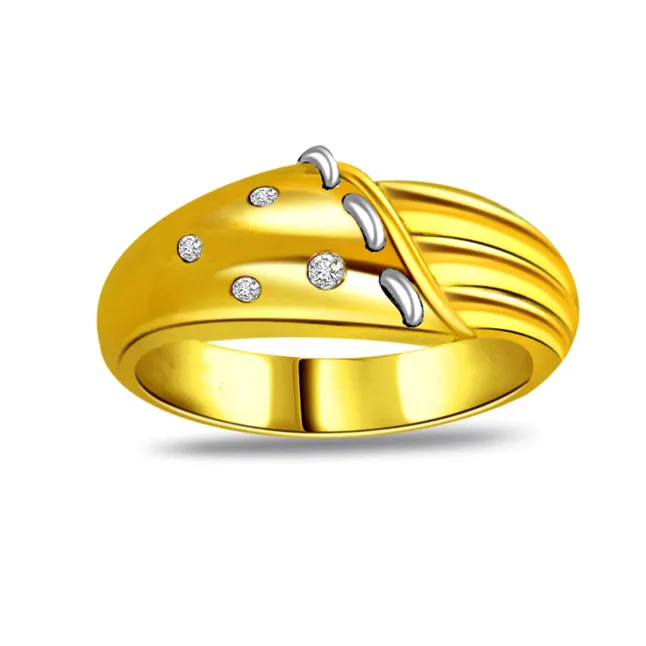 Classic Real Diamond Gold Ring (SDR479)