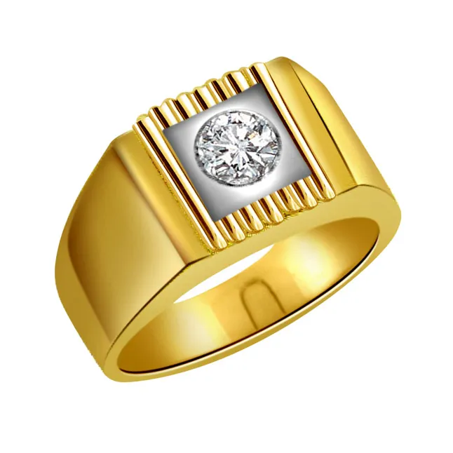 Real Diamond Solitaire Gold Ring (SDR485)