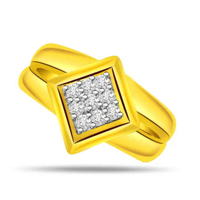 Designer Real Diamond Gold Ring (SDR503)