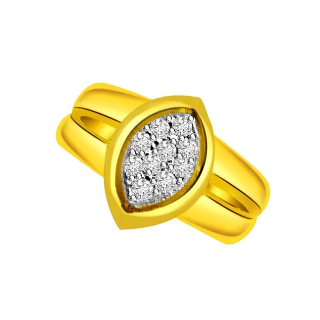 Designer Real Diamond Gold Ring (SDR505)