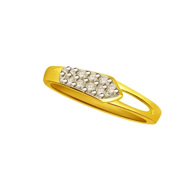 Classic Real Diamond Gold Ring (SDR508)