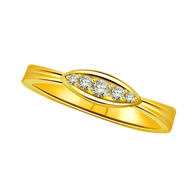Classic Real Diamond Gold Ring (SDR510)
