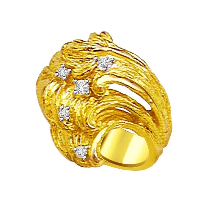 Classic Real Diamond Gold Ring (SDR522)