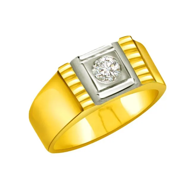 0.15cts Real Diamond Solitaire Men's Ring (SDR530)