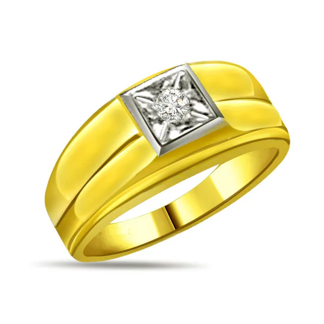 0.15cts Real Diamond Solitaire Men's Ring (SDR531)