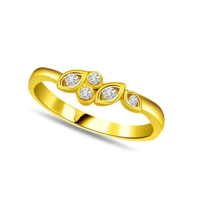 Designer Real Diamond Gold Ring (SDR538)