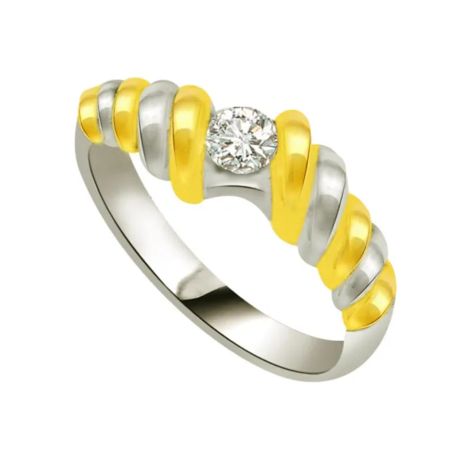 Real Diamond Solitaire Gold Ring (SDR556)