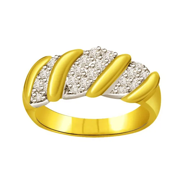 Classic Real Diamond Gold  Ring (SDR573)