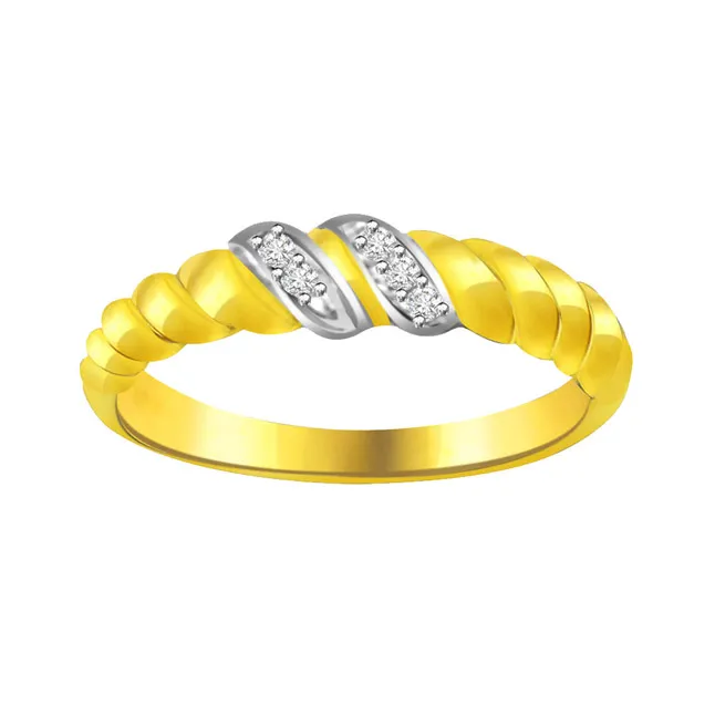 Classic Real Diamond Gold Ring (SDR588)