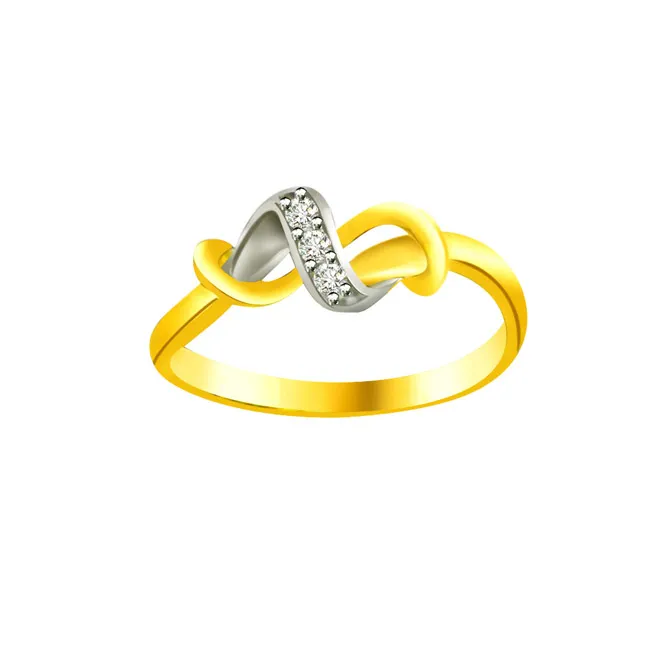 Classic Real Diamond Gold Ring (SDR593)