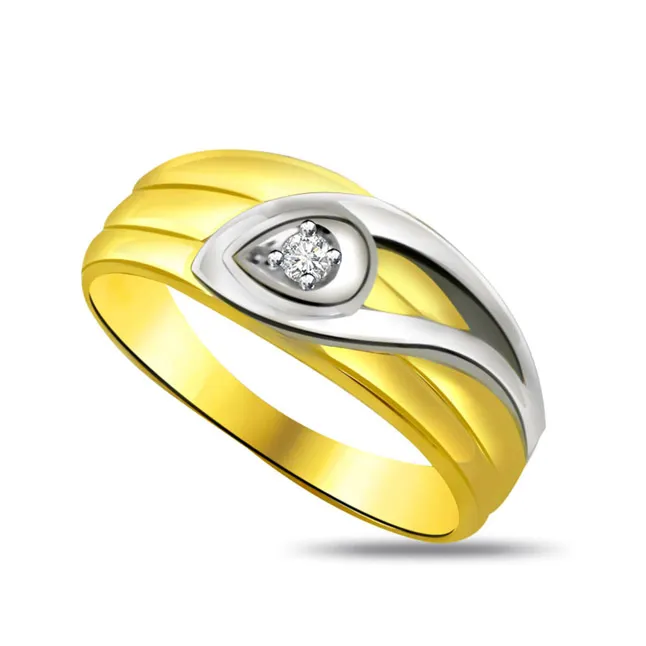 Solitaire Real Diamond Gold Ring (SDR614)